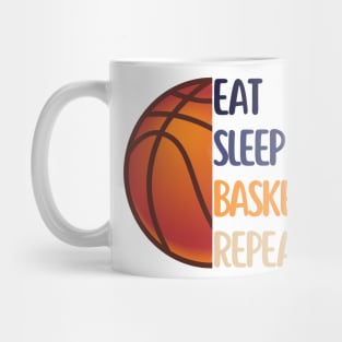 Eat sleep basketball repeat Mug